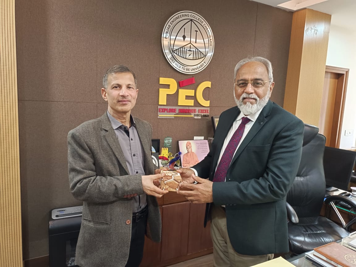 Proud Moment for PEC: Prof Jagdish Kumar joins as Director of Rewari Institute